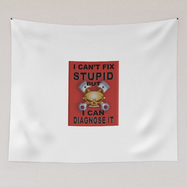 Item preview, I Can't Fix Stupid BUT I Can Diagnose It RED V2 designed and sold by thatstickerguy.