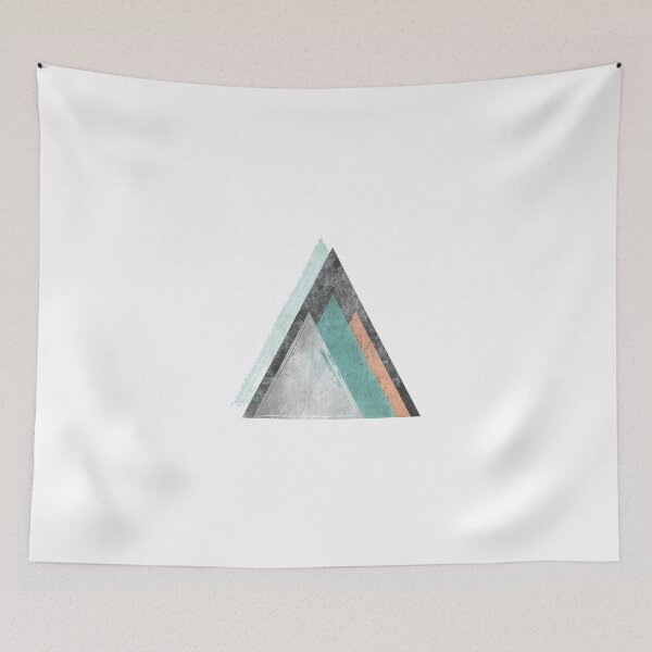 Item preview, Aqua and Coral Mountains designed and sold by Leah Biernacki.