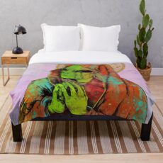 Alien zu beten Fleecedecke