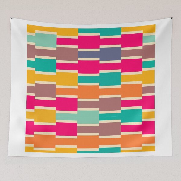 Aperçu de l'œuvre Rectangles colorés connectés créée et vendue par lalylaura.