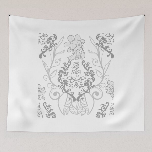 Item preview, Piranha Damask - White designed and sold by fridayworks.