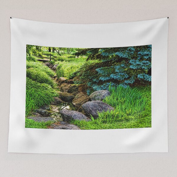Item preview, Impressions of Gardens - a Miniature Creek Through the Fresh Spring Green designed and sold by Georgia Mizuleva.
