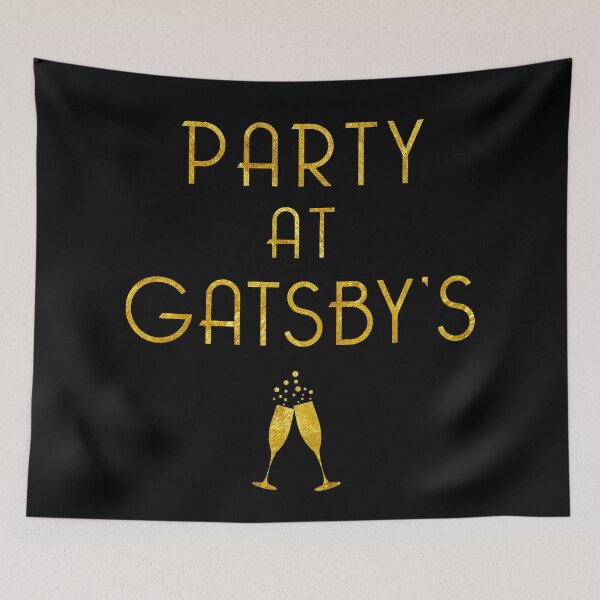 Item preview, Party at Gatsby's (Gold on Black) designed and sold by SaraduJour.