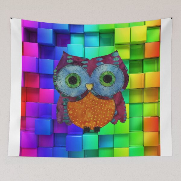 Item preview, Owl Fabric designed and sold by tanduksapi.