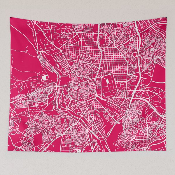 Item preview, Madrid map raspberry designed and sold by mapsart.