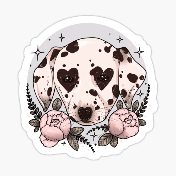 dalmatian dog Sticker