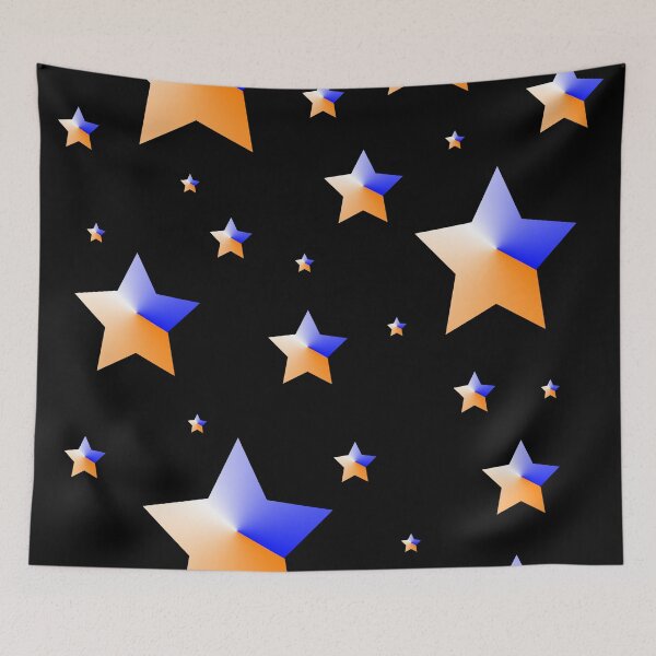 Item preview, Orange and Blue Light Stars designed and sold by Alienzombie13.