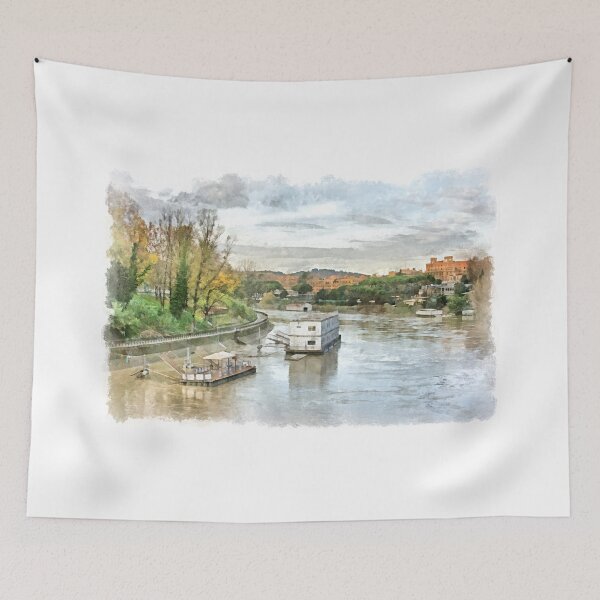 Item preview, Rome: Tiber River urban landscape designed and sold by Giuseppe Cocco.