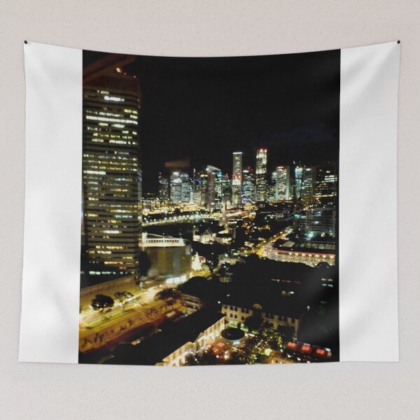 Item preview, SINGAPORE CITY BY NIGHT designed and sold by sandysartstudio.