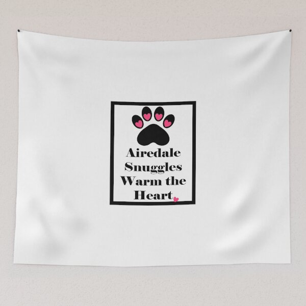 Item preview, Airedale Snuggles Warm the Heart designed and sold by BeachBumFamily.