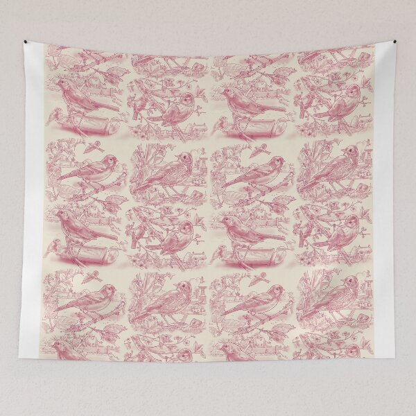 Item preview, Garden Birds - Cream & Pink designed and sold by David Roland.