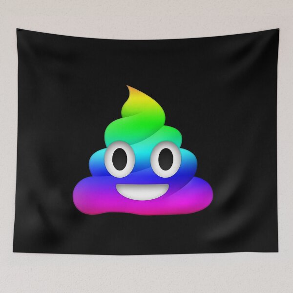 Item preview, Rainbow Smiling Poop Emoji designed and sold by Winkham.