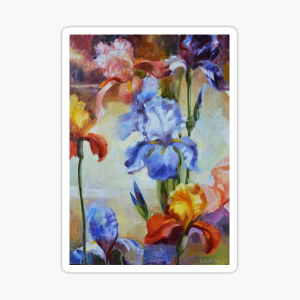 Item preview, Irises  Flowers  Colorful irises designed and sold by ArtEkaterina.