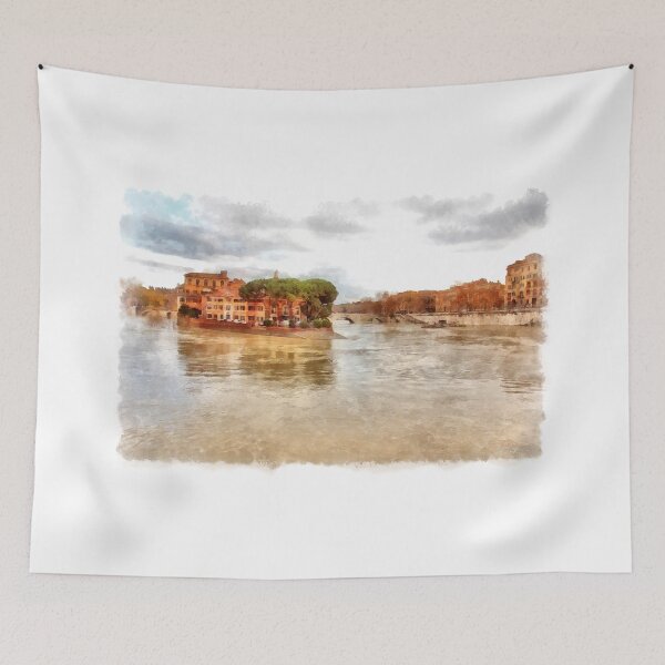 Item preview, Rome: Tiber River Tiber island designed and sold by Giuseppe Cocco.