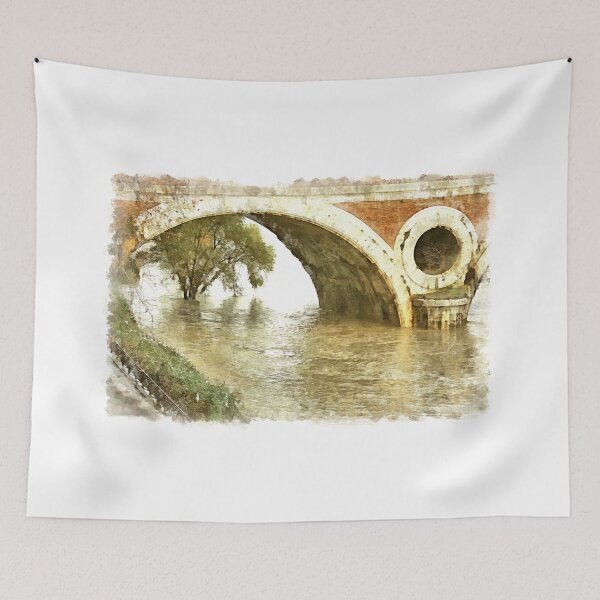 Item preview, Rome: Tiber River tree and bridge designed and sold by Giuseppe Cocco.
