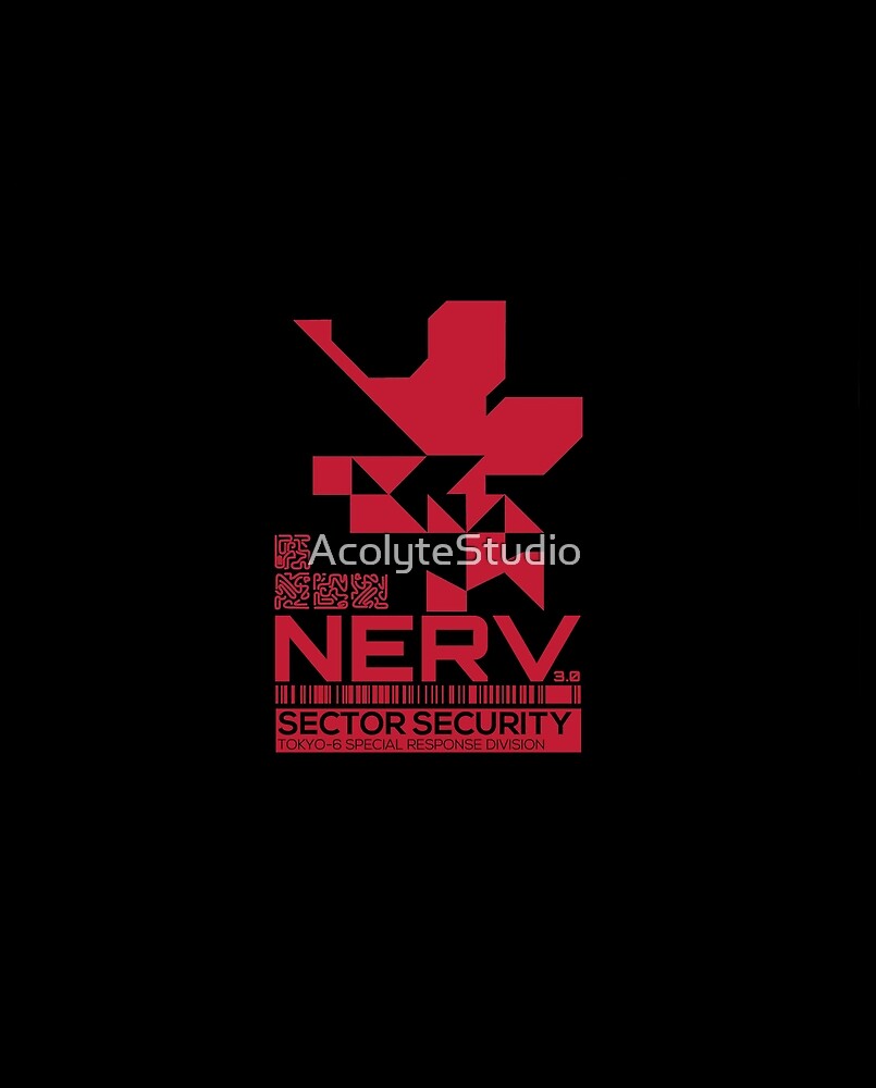 Evangelion Nerv 3 0 Security Insignia By Acolytestudio Redbubble