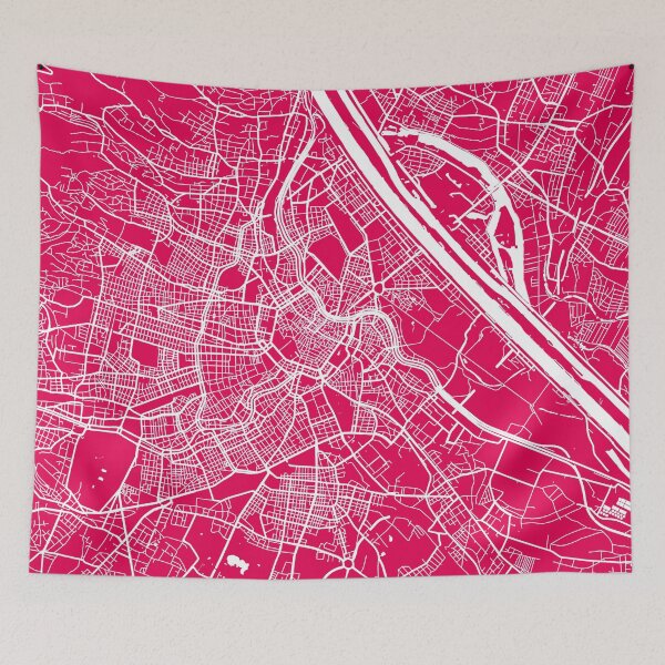 Item preview, Vienna map raspberry designed and sold by mapsart.