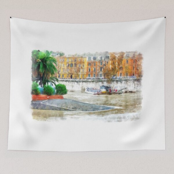 Item preview, Rome: Tiber River raft designed and sold by Giuseppe Cocco.
