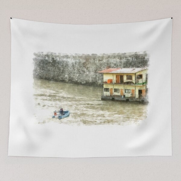 Item preview, Rome: Tiber River boat designed and sold by Giuseppe Cocco.