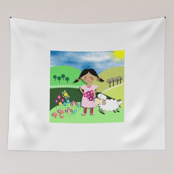 Item preview, Mary Had A Little Lamb Cute Whimsy Illustration designed and sold by Artification.