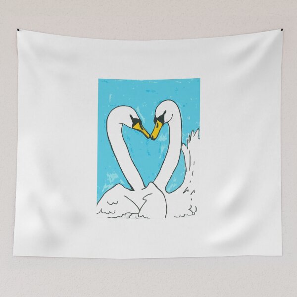 Item preview, Swans in Love designed and sold by KitCatCards.