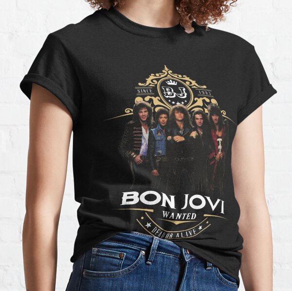 Bon Jovi (fuente blanca) Camiseta clásica