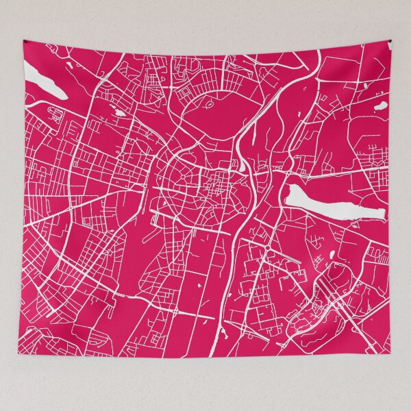 Item preview, Poznan map raspberry designed and sold by mapsart.
