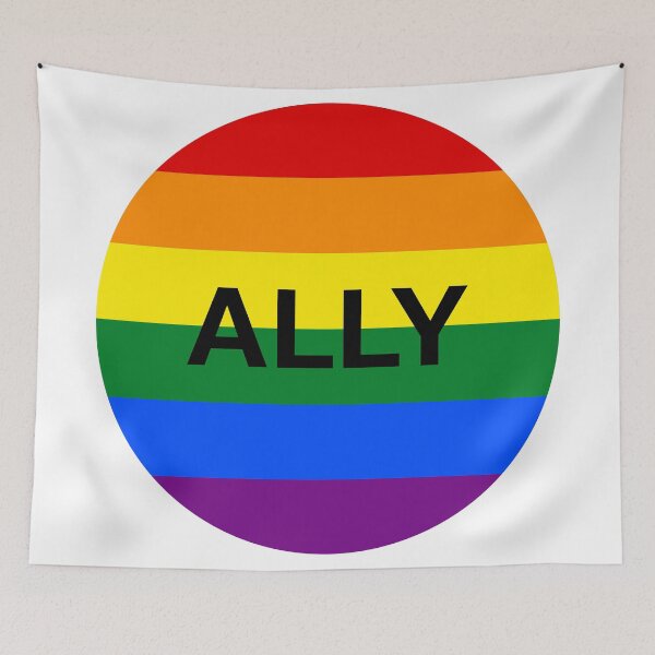 Item preview, LGBT Ally Rainbow Circle designed and sold by Jacob Sorokin.