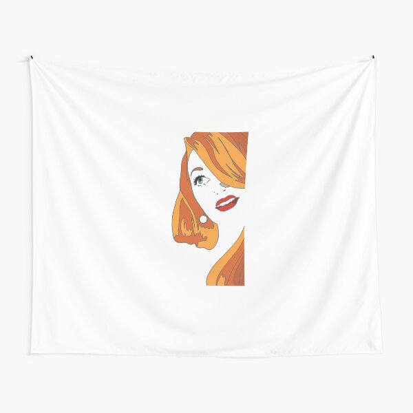 Redhead Cartoon Tapestry