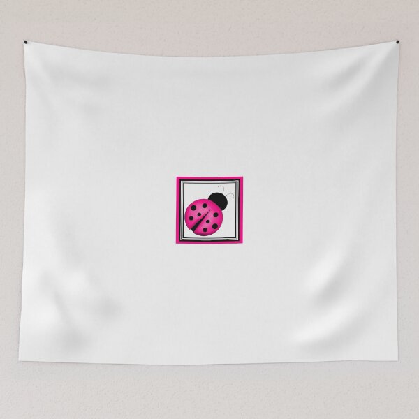 Item preview, Pink and Black Ladybug Framed designed and sold by BeachBumFamily.