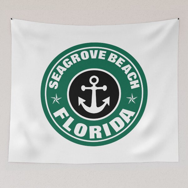 Item preview, SEAGROVE BEACH, FLORIDA NAUTICAL ANCHOR ART designed and sold by DESTINATIONS DECAL.