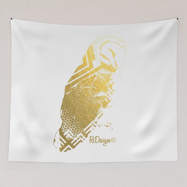 Item preview, Golden Patterned Owl designed and sold by rsteesndesigns.