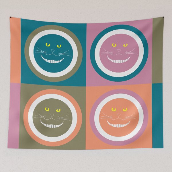 Item preview, Elegant Trendy Pastel Colors Cheshire Smiling Cat designed and sold by HumusArt.