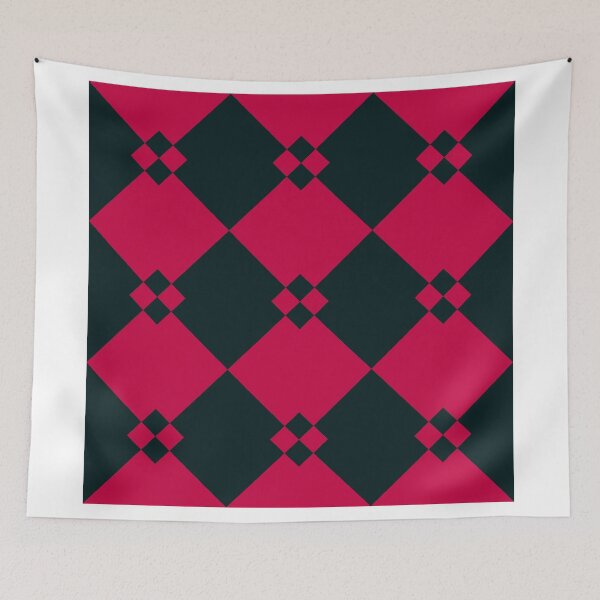 Item preview, Black pink shapes pattern designed and sold by lalylaura.