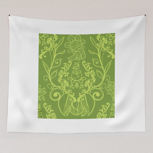 Item preview, Piranha Damask - Green designed and sold by fridayworks.