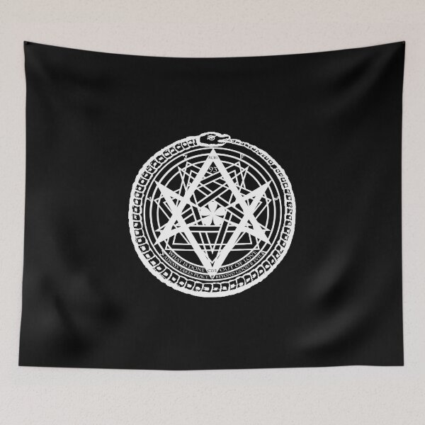Item preview, Thelemic Babalon Ouroboros with Nietzsche quote and Enochian script designed and sold by knuse.