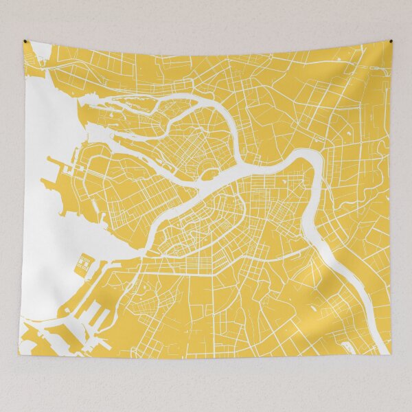 Item preview, Saint Petersburg map yellow designed and sold by mapsart.