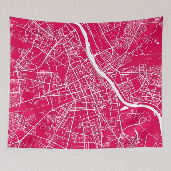 Item preview, Warsaw map raspberry designed and sold by mapsart.