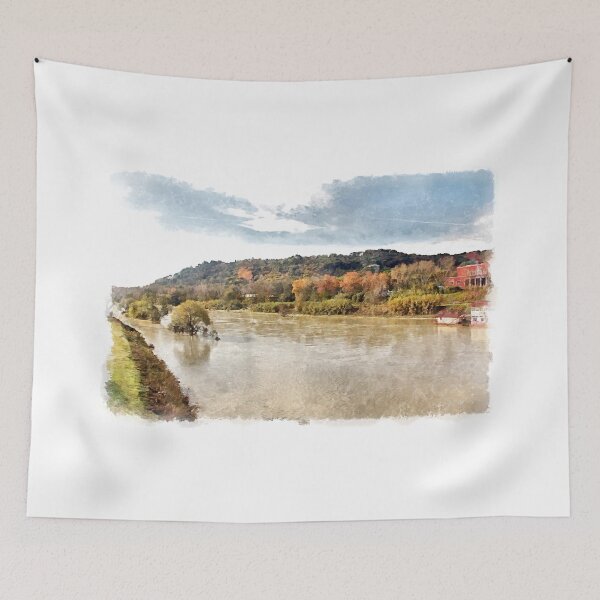 Item preview, Rome: Tiber River landscape designed and sold by Giuseppe Cocco.
