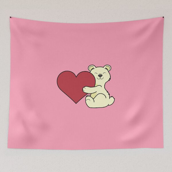 Item preview, Valentine's Day Kermode Bear with Red Heart designed and sold by Grifynne.