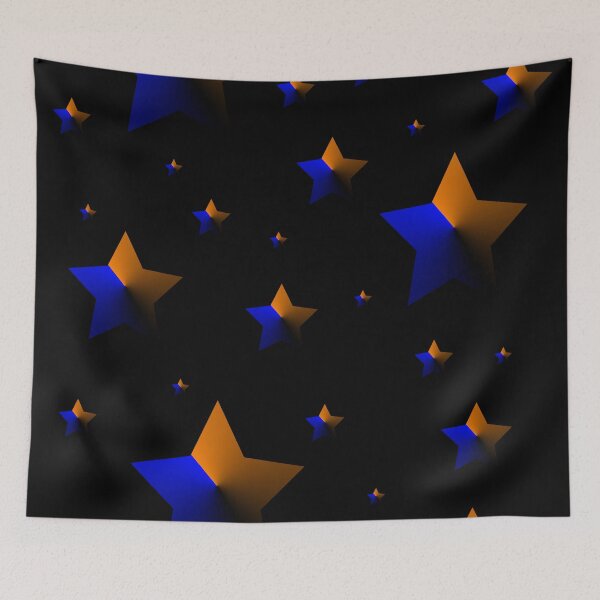 Item preview, Orange and Blue Dark Stars designed and sold by Alienzombie13.
