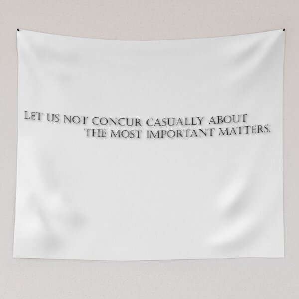 Item preview, Heraclitus: "Let us not concur casually about the most important matters." designed and sold by UnitShifter.