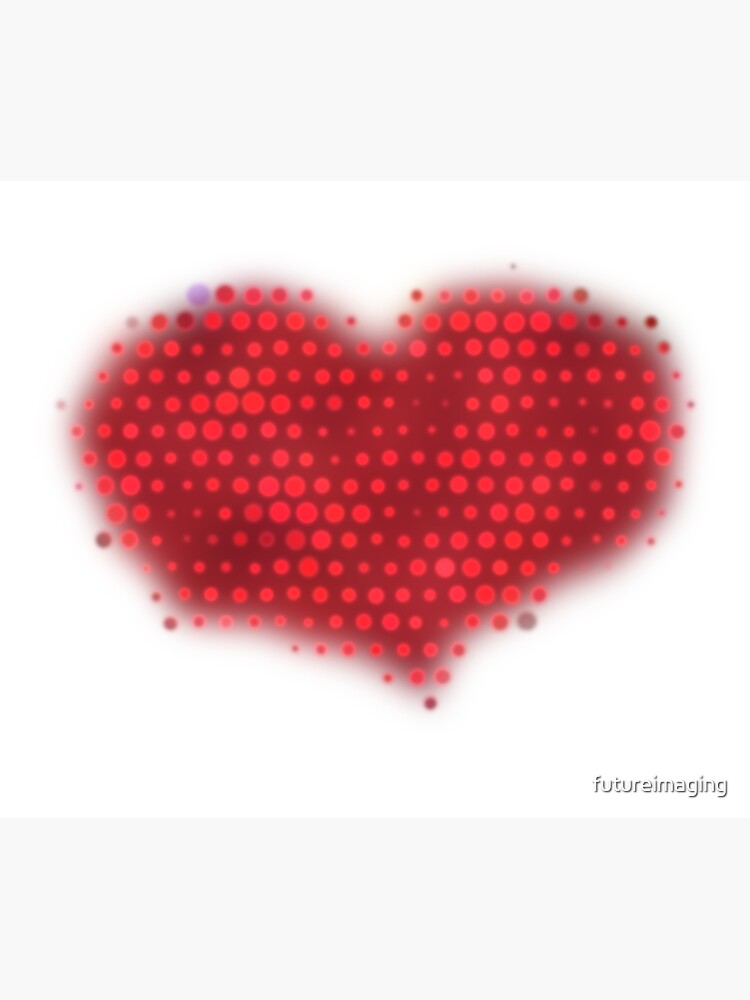 Glowing Red Heart by futureimaging