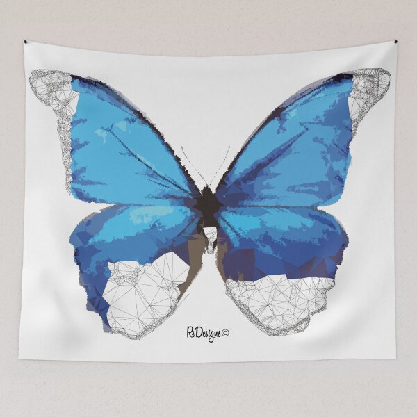 Item preview, Geometric Animal - Blue Butterfly designed and sold by rsteesndesigns.