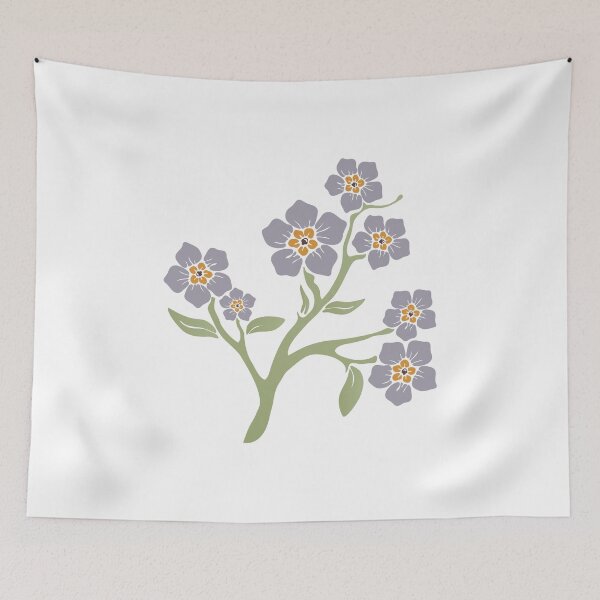 Item preview, Forget-me-not (myosotis) flower designed and sold by Marta Jonina.
