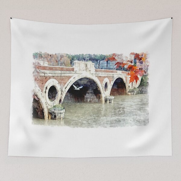 Item preview, Rome: Tiber River bridge and bird designed and sold by Giuseppe Cocco.