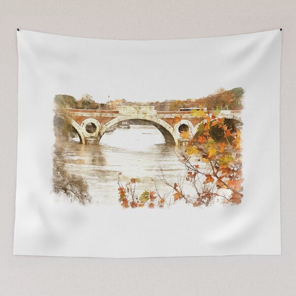 Item preview, Rome: Tiber River trees and bridge designed and sold by Giuseppe Cocco.