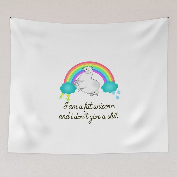 Item preview, I am a fat unicorn designed and sold by EnjoyRiot.