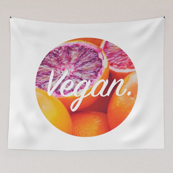 Item preview, Vegan. - Blood Orange Circle designed and sold by cclecombe.