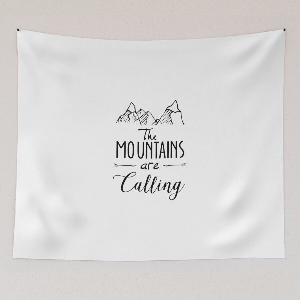 Item preview, The mountains Are Calling Climbing Hiker Trail Camp designed and sold by Peggy D Schafer.